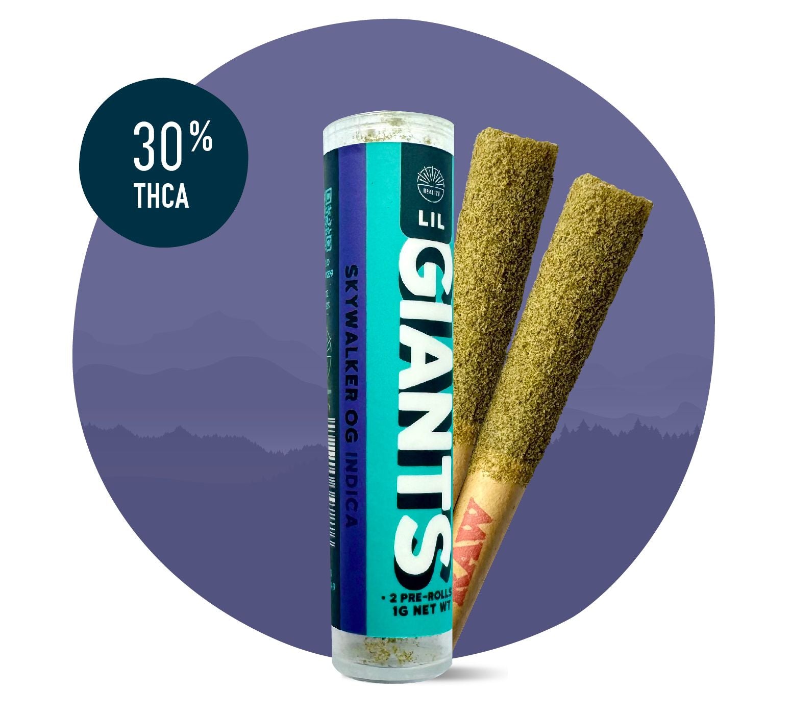 Realize Lil Giants Pre-Rolls, Skywalker OG, 0.5g x 2