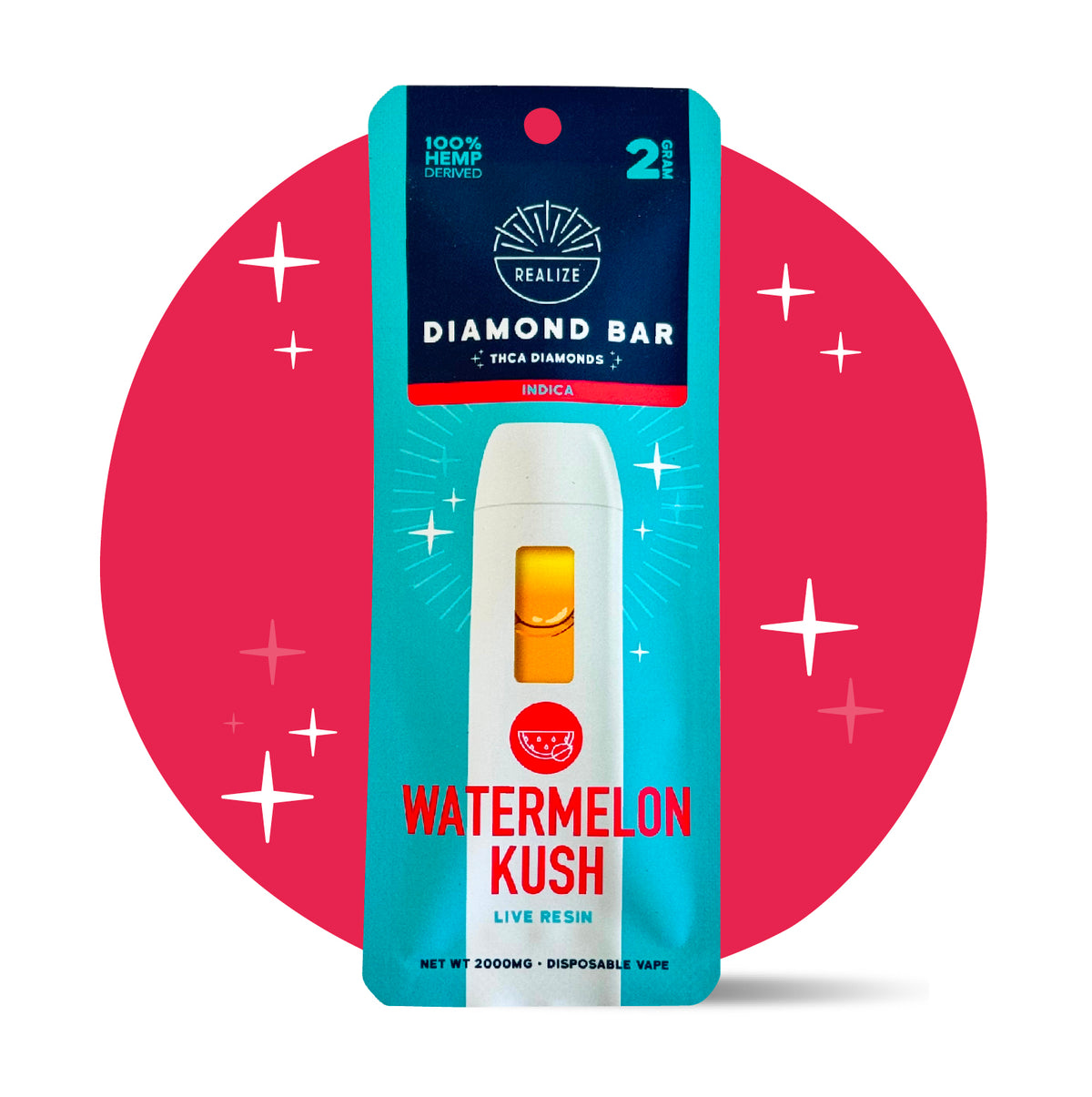 health bar vape Watermelon Mojito Strain Disposable Vape