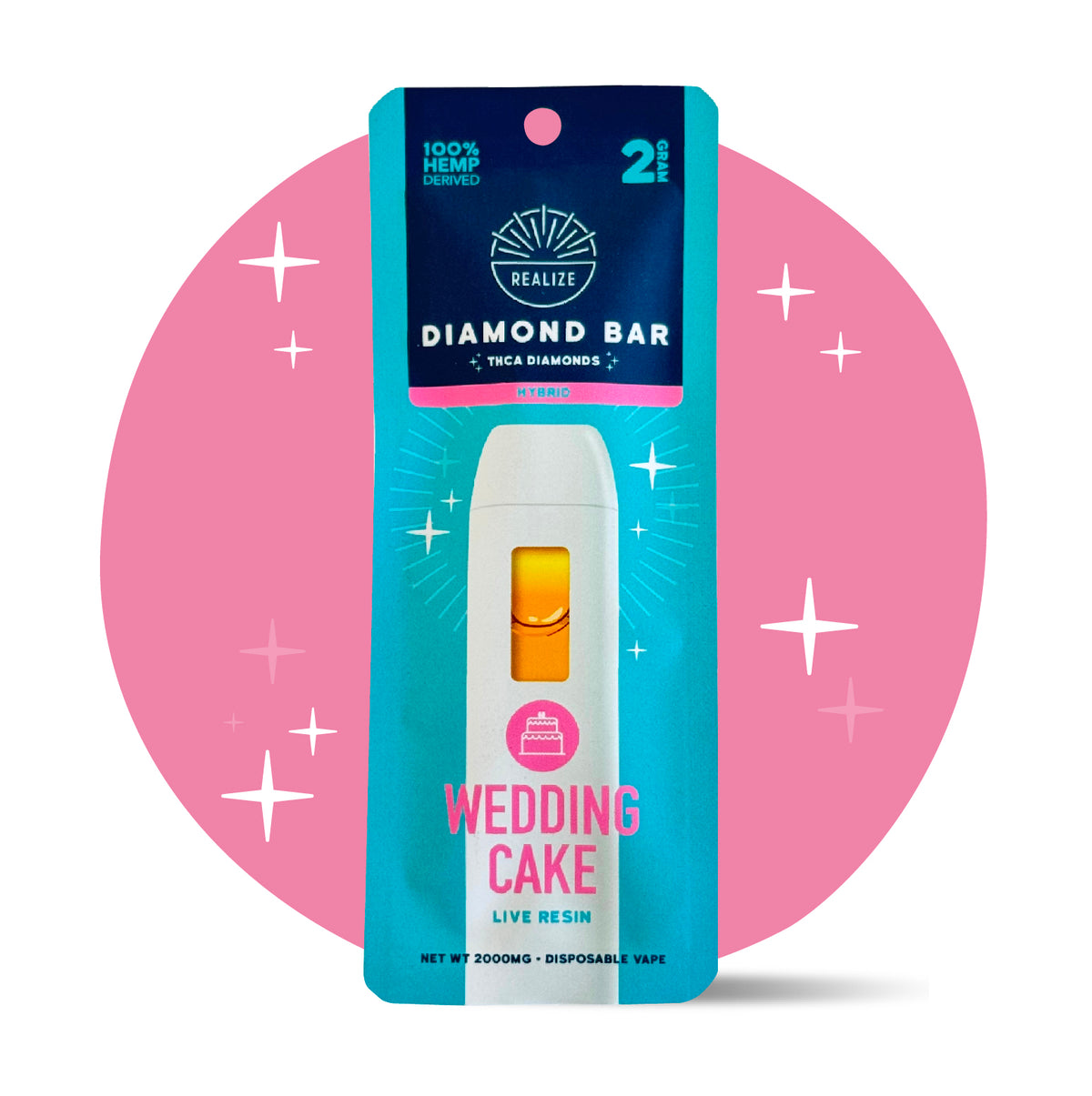 Wedding Cake Delta 8 Disposable Vape - Realize Wedding Cake Delta 8 Disposable Vape - Realize