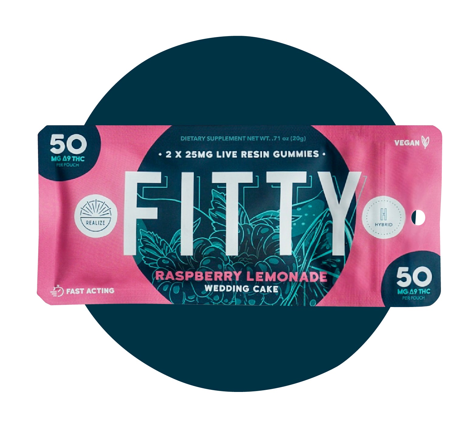 Realize FITTY Gummies, Raspberry Lemonade - Wedding Cake