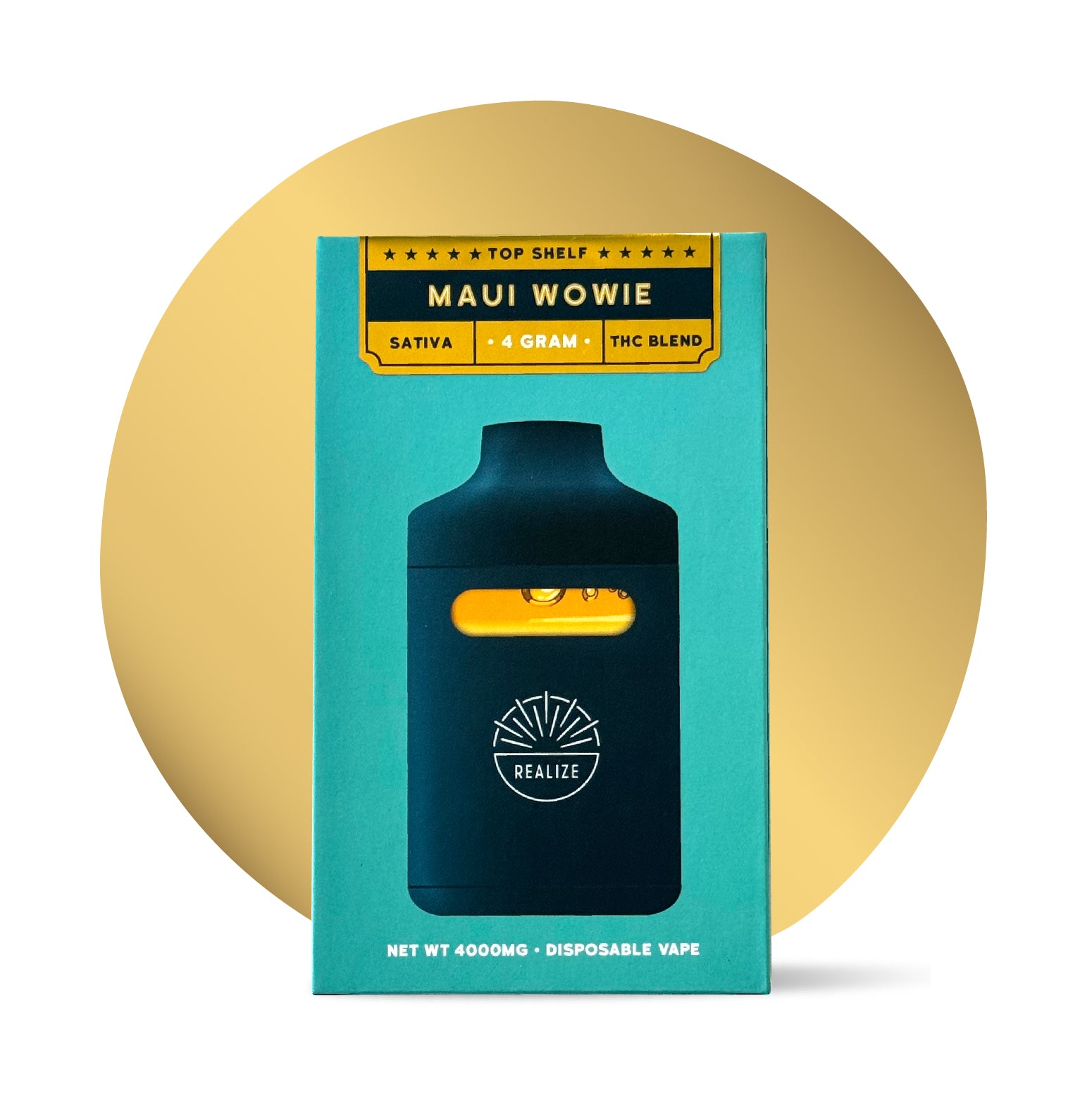 Realize Top Shelf, Maui Wowie - 4g Disposable Vape