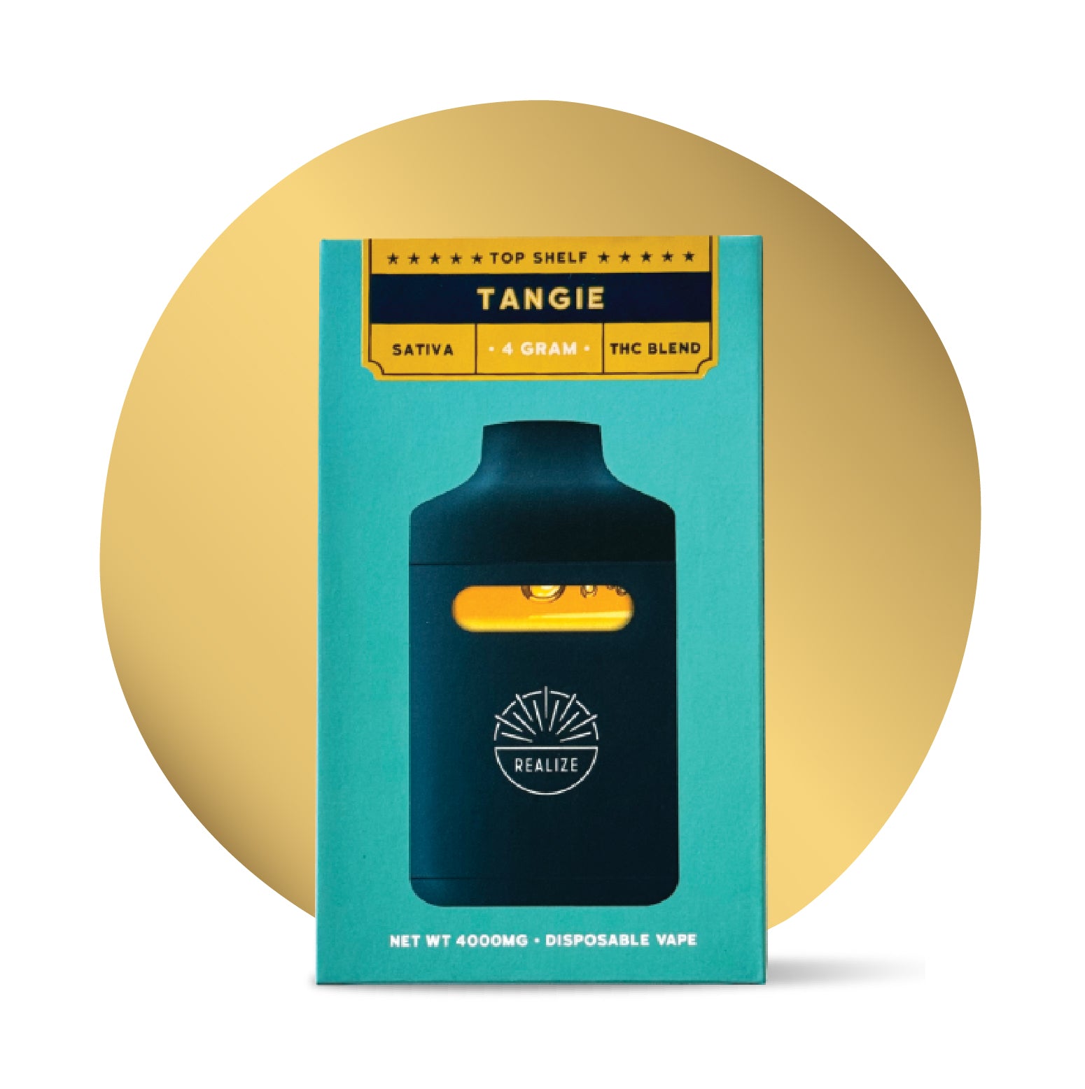 Wholesale - Realize Top Shelf, Tangie - 4g Disposable Vape