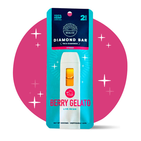 Berry Gelato Delta 8 Disposable Vape - Realize Berry Gelato Delta 8 Disposable Vape - Realize