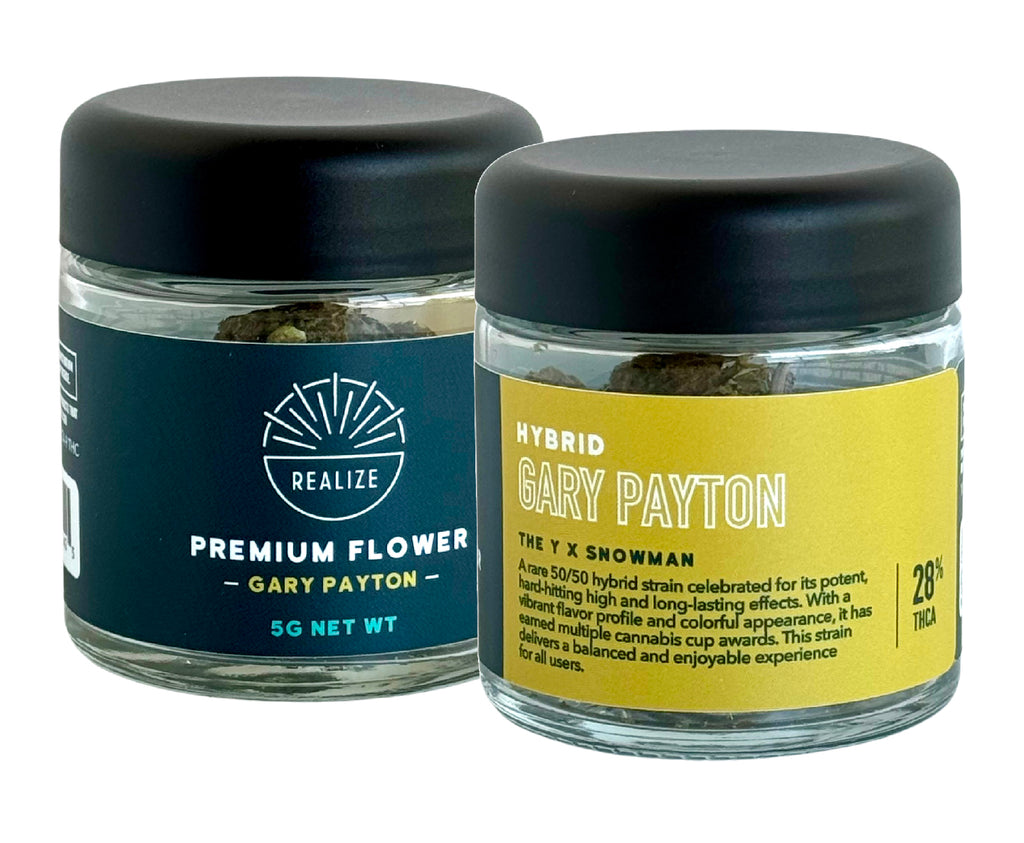 Wholesale - Realize Premium Flower 5 Gram Jar,  Gary Payton