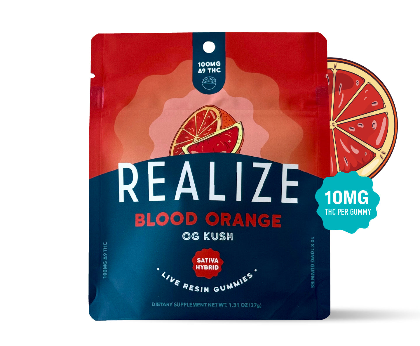 Realize Live Resin Gummies, Blood Orange - OG Kush