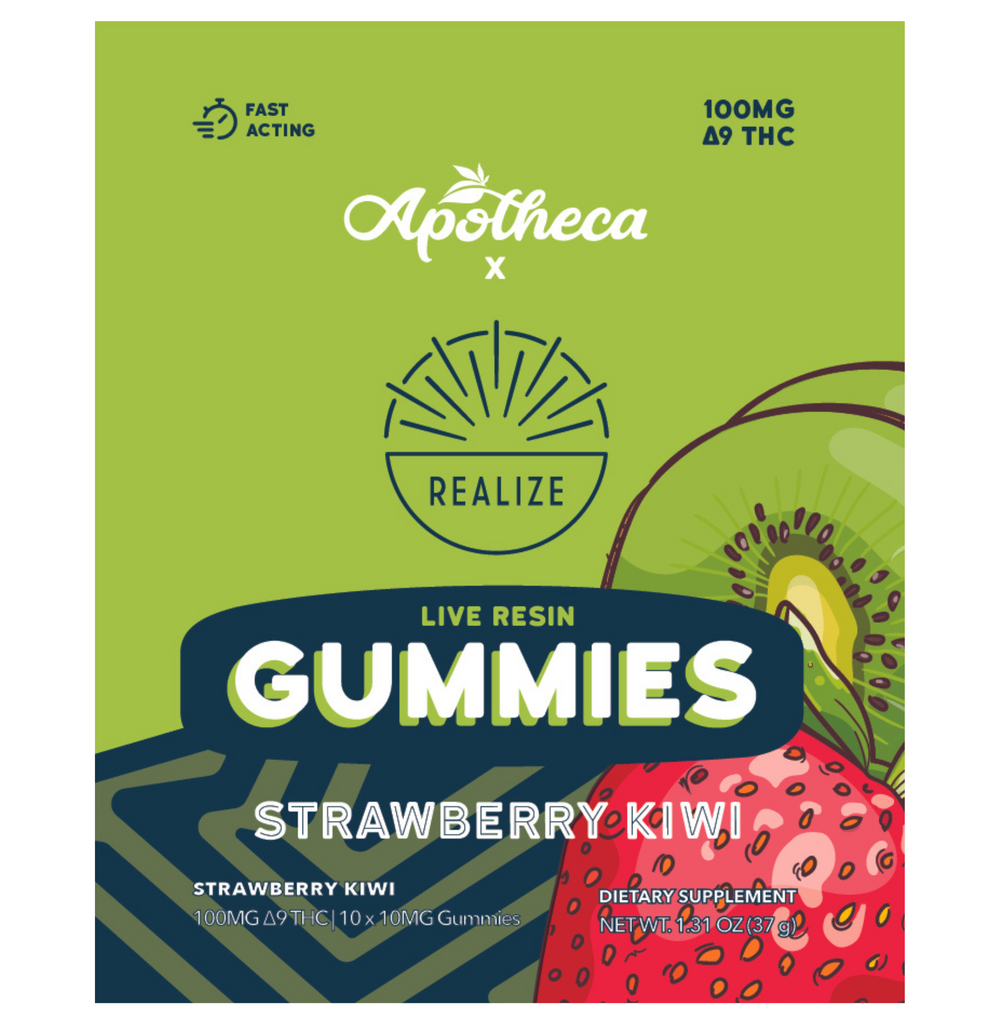 Realize Live Resin Gummies, Strawberry Kiwi - Strawberry Kiwi